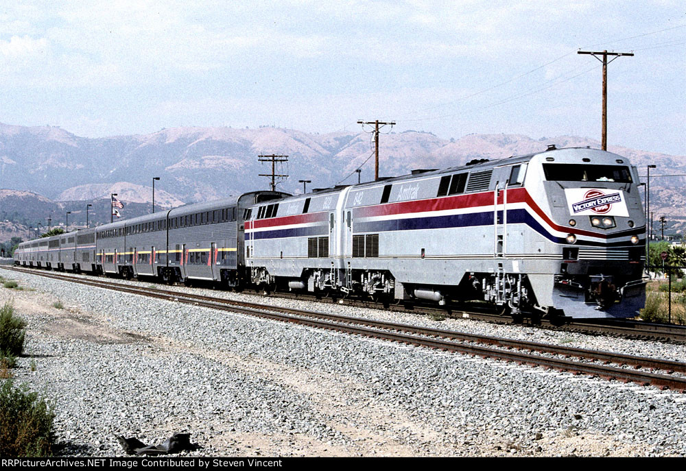 Republican Victory Express train to San Diego Convention with P40DC's #842 & #802